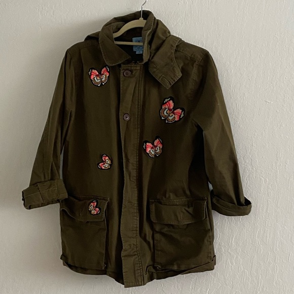 CeCe Butterfly Embroidered Anorak Jacket - Picture 3 of 7